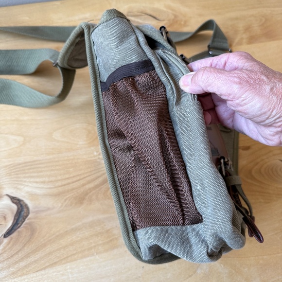 RU YI HUANG WESTERN US CATTLE SUBPACKAGE MESSENGER SATCHEL CANVAS NEVER USED - Picture 9 of 12